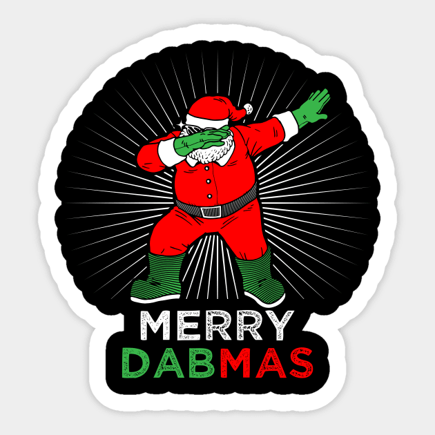 Merry DABMAS - Funny Christmas Dab Shirt Sticker by dennex85